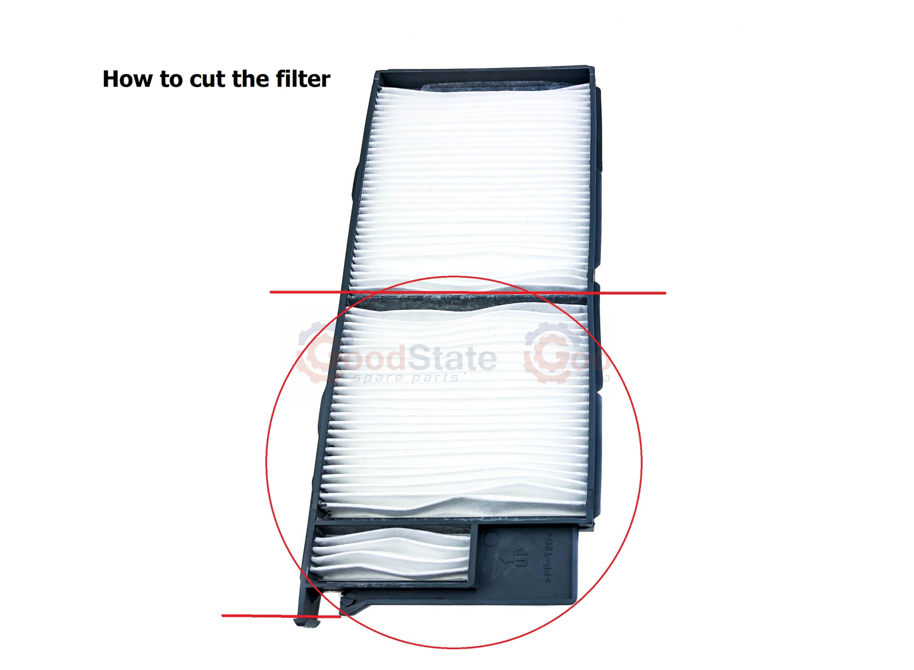 How to cut the filter