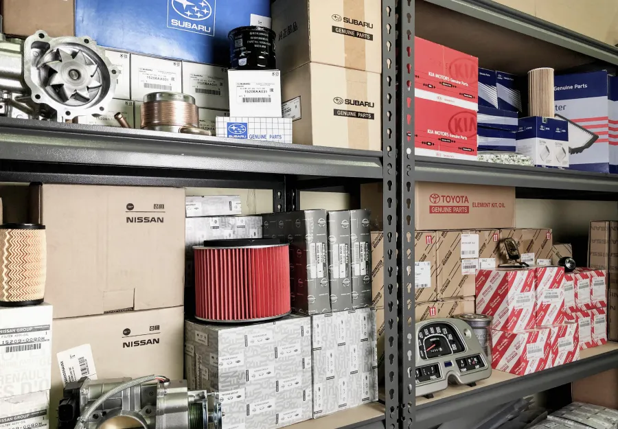 Warehouse with products